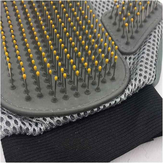 Stainless Steel Pet Grooming Glove - Gentle Deshedding Brush