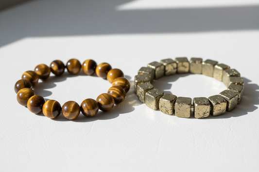Tiger Eye Bracelet vs Pyrite Bracelet