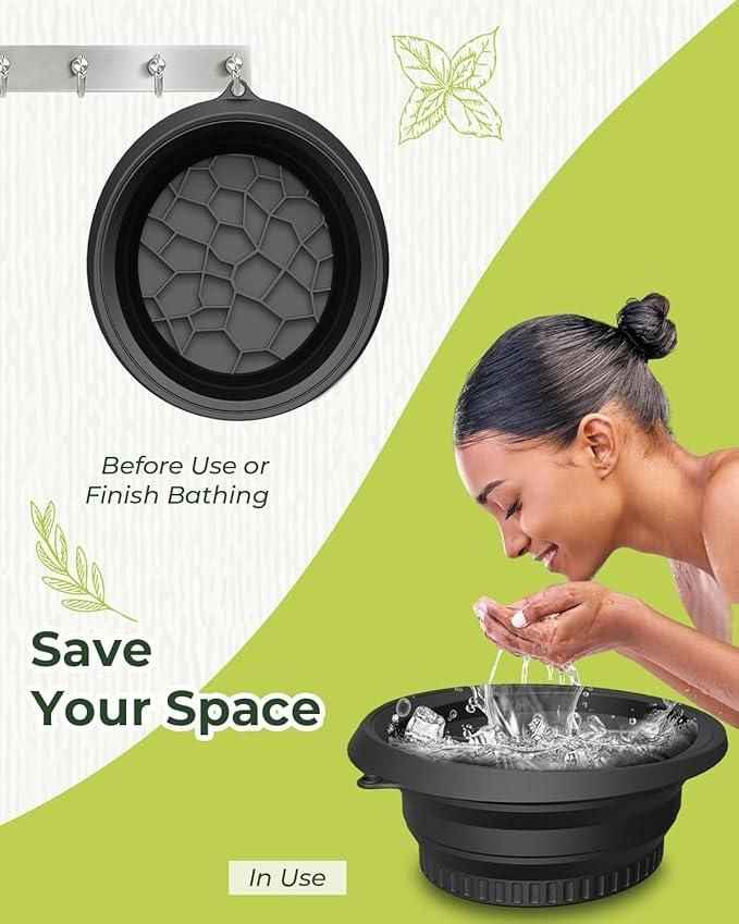 Face Bowl for Puffiness Relief - Portable Washing Basin for Ice Therapy