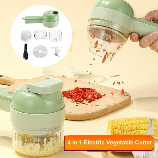 4 in 1 Portable Electric Vegetable Cutter Set - Kaufivo