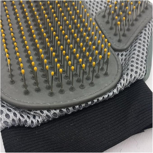 Stainless Steel Pet Grooming Glove - Gentle Deshedding Brush - Kaufivo