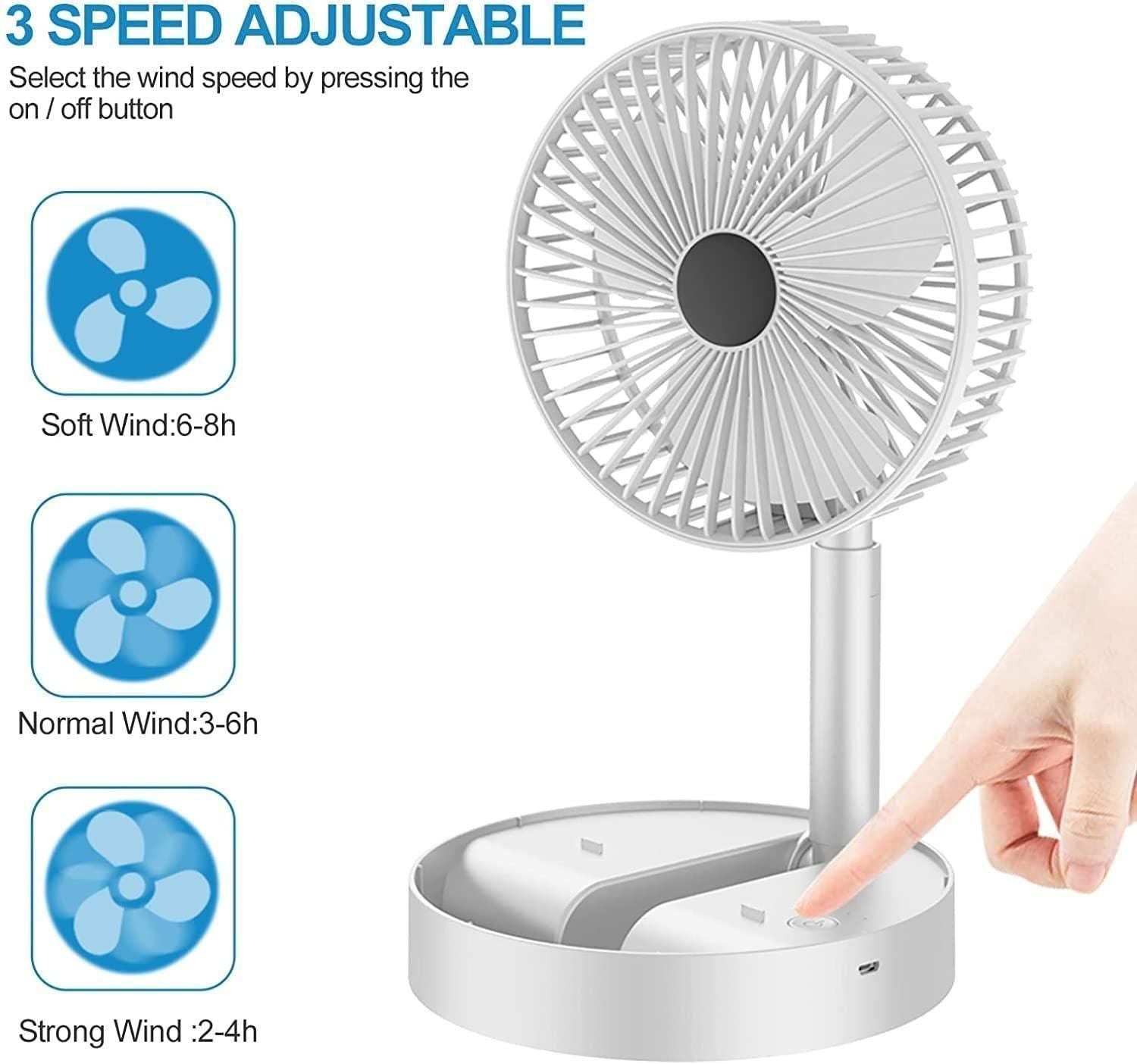 Best USB desk fan -Powerful Rechargeable - Kaufivo