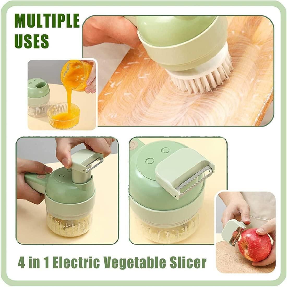 4 in 1 Portable Electric Vegetable Cutter Set - Kaufivo