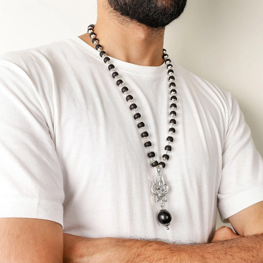 Om Shiva Trishool Karungali Mala - Kaufivo