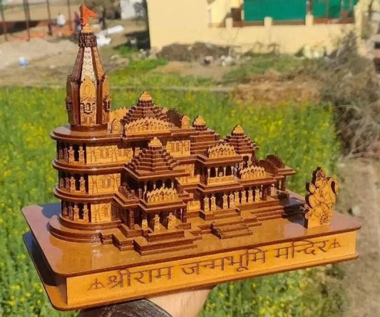 Shri Ram Mandir Ayodhya 3D Wooden Temple - Exquisite Wooden Temple for Home