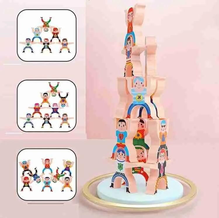 Hercules Wooden Jenga Balancing Toy - Ultimate Wooden Toy for Fun and Skill Development