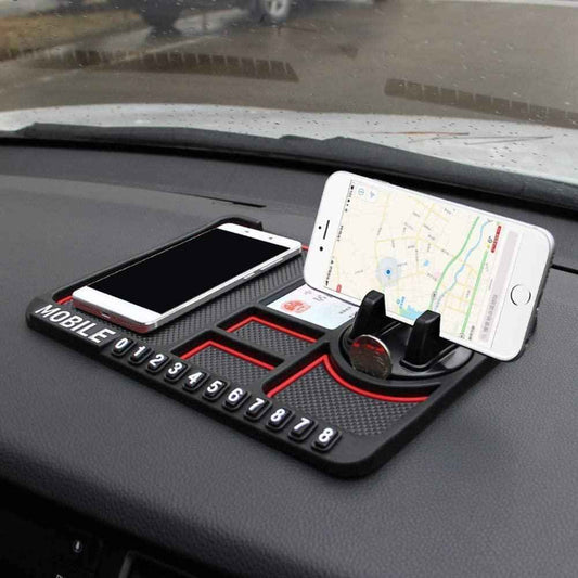 HSR Car Accessories Multifunction Phone GPS Holder with Anti-Slip Silicone Pad for Car Dashboard