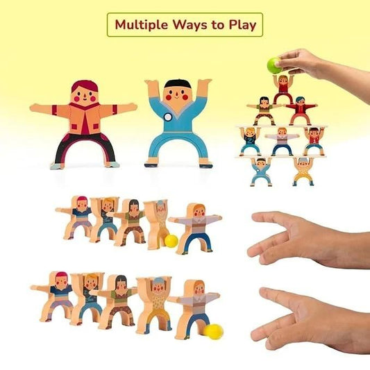 Hercules Wooden Jenga Toy - Fun Balancing Game for All Ages