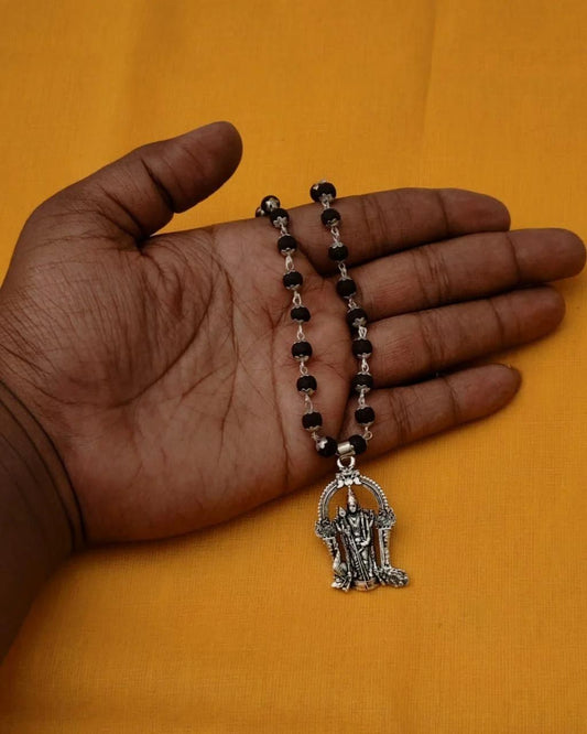 Karungali Mala With Murgan Locket - Kaufivo