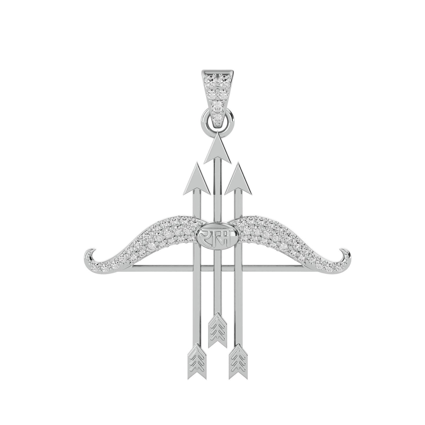 Ram Dhanush Silver Pendant Chain - Elegant Silver Pendant Chain for Timeless Style