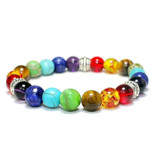 Classic 7 Beads Bracelet Natural Agates Bracelets Jewelry(Pack Of 2) - Kaufivo